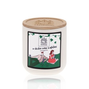 świeca o zapachu czarnego winogrona 150g - W dzikie wino zaplątani 